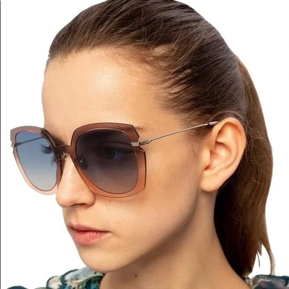 Christian Dior Sunglasses Eyewear Dior Diorattitude1 Square Grey Pink Dior Diorattitude1 Sunglasses main image 2